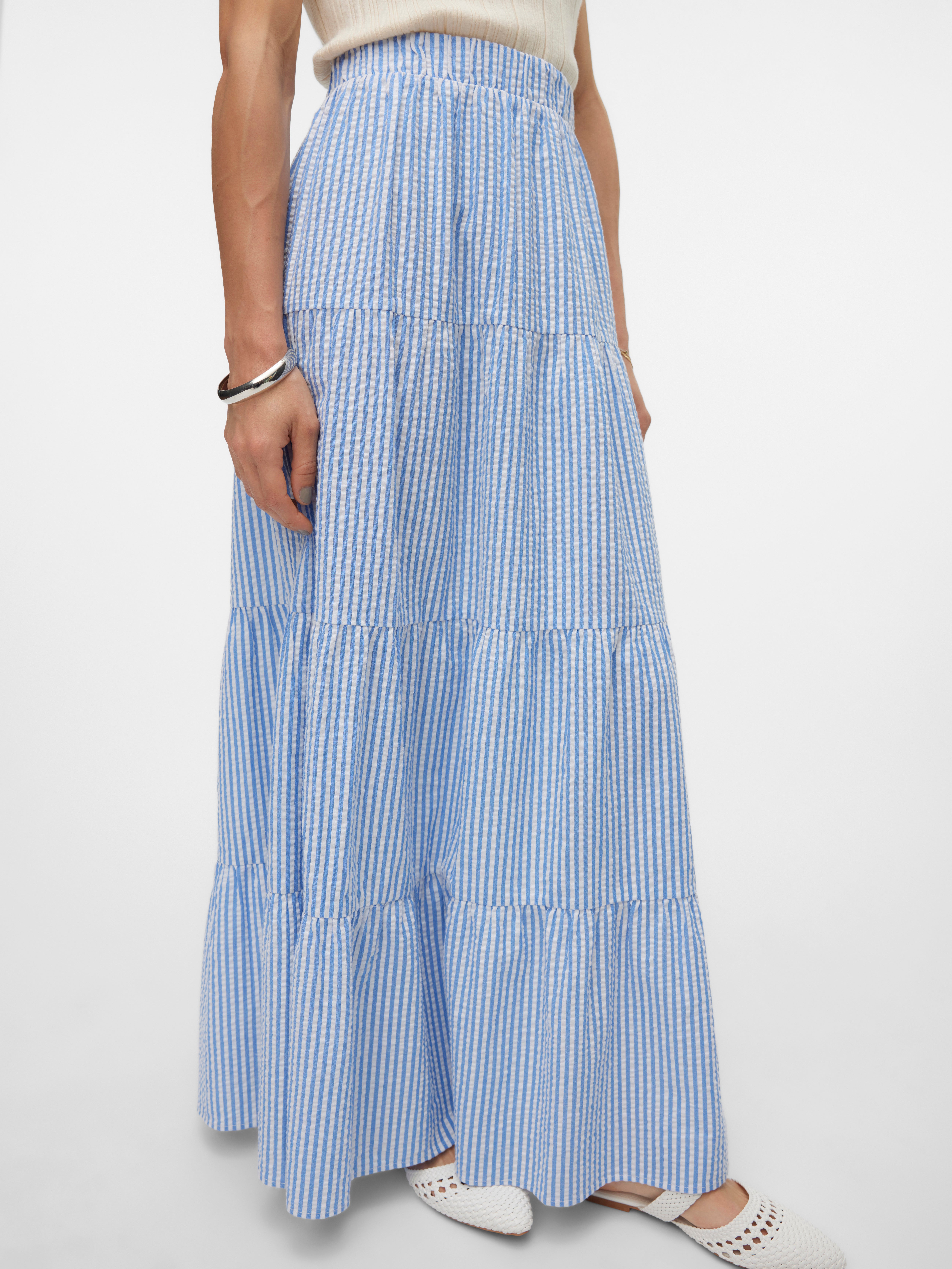 VMMOLLY Hohe Taille Langer Rock