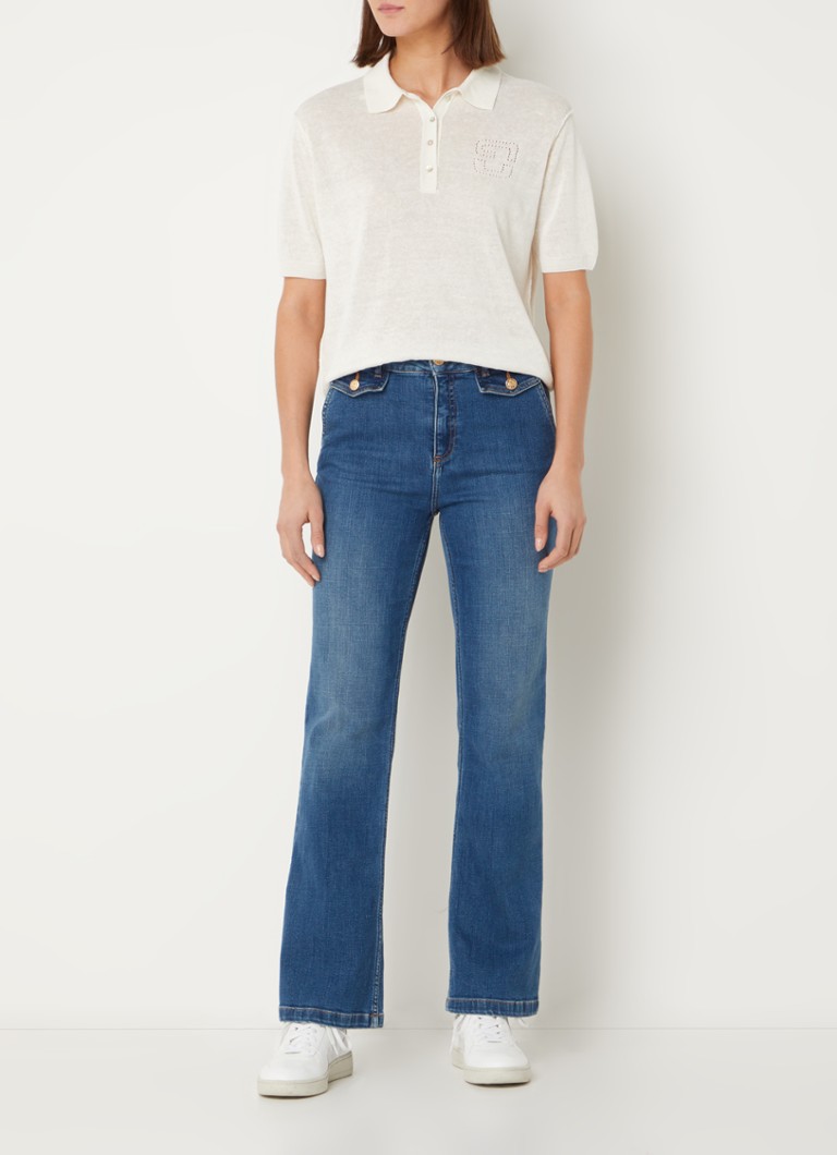 Polo Gerard Darel Lana in misto lino a maglia fine