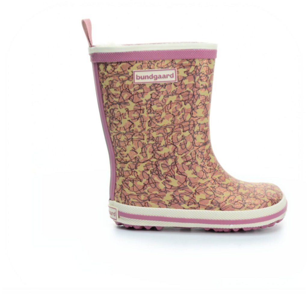Bundgaard Charly High Rise Mili rosa gefütterte Gummistiefel