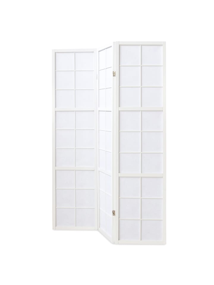 Homestyle4u 3-tlg. Paravent Shoji in Weiß 132x175 cm günstig kaufen onesize