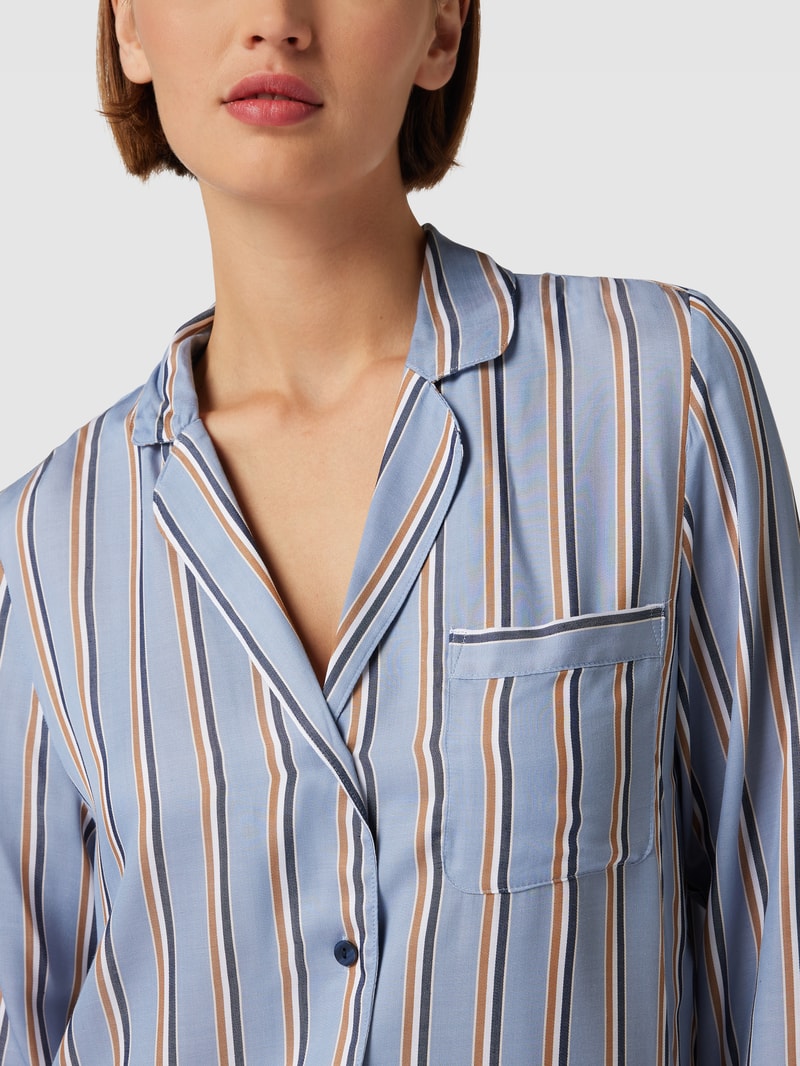 Nachthemd mit Streifenmuster Modell 'NIGHTDRESS' in offwhite
