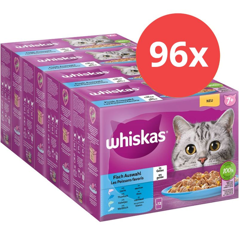 Jumbopack Whiskas Senior Frischebeutel 96 x 85 g