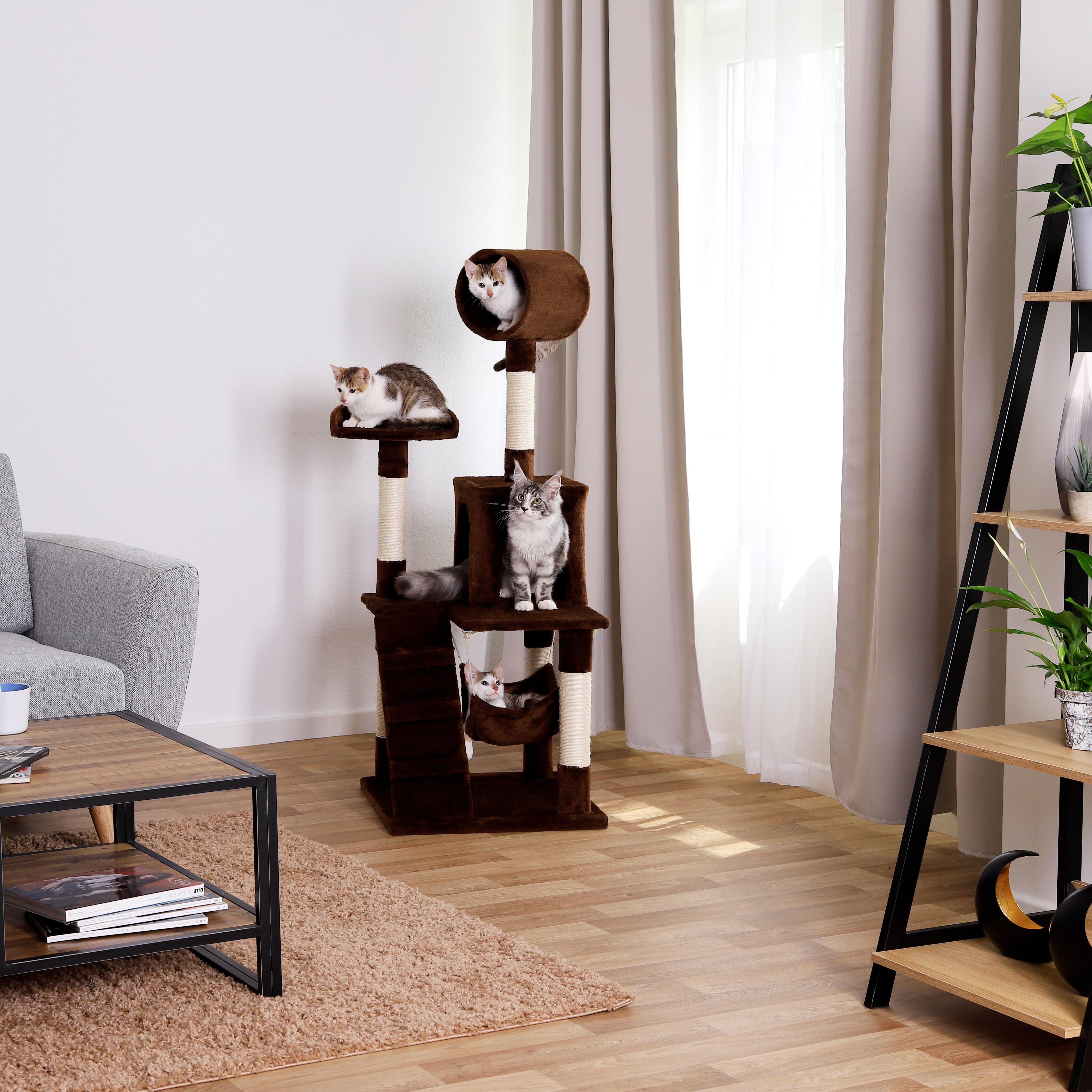 Lionto Kratzbäume Lionto Kratzbaum, Höhe 133 cm braun