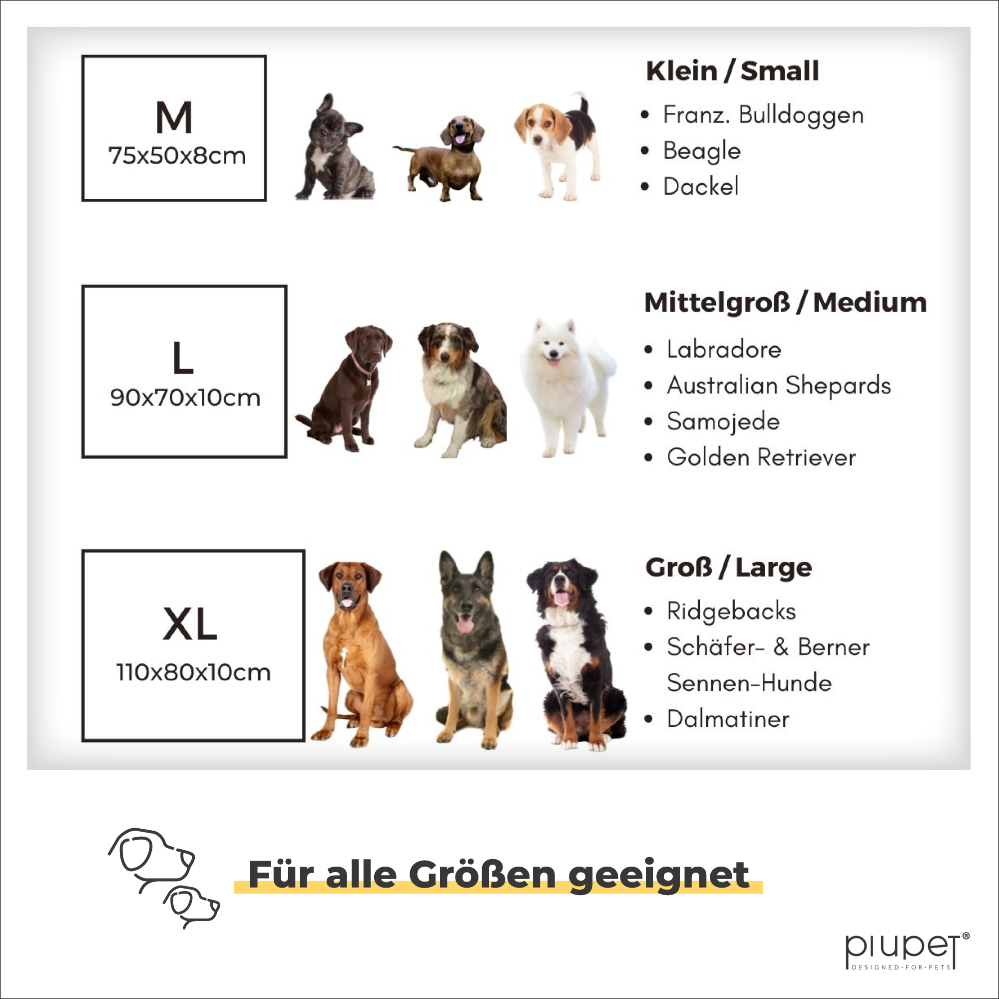 PIUPET Hundebetten PIUPET Hundebett M
