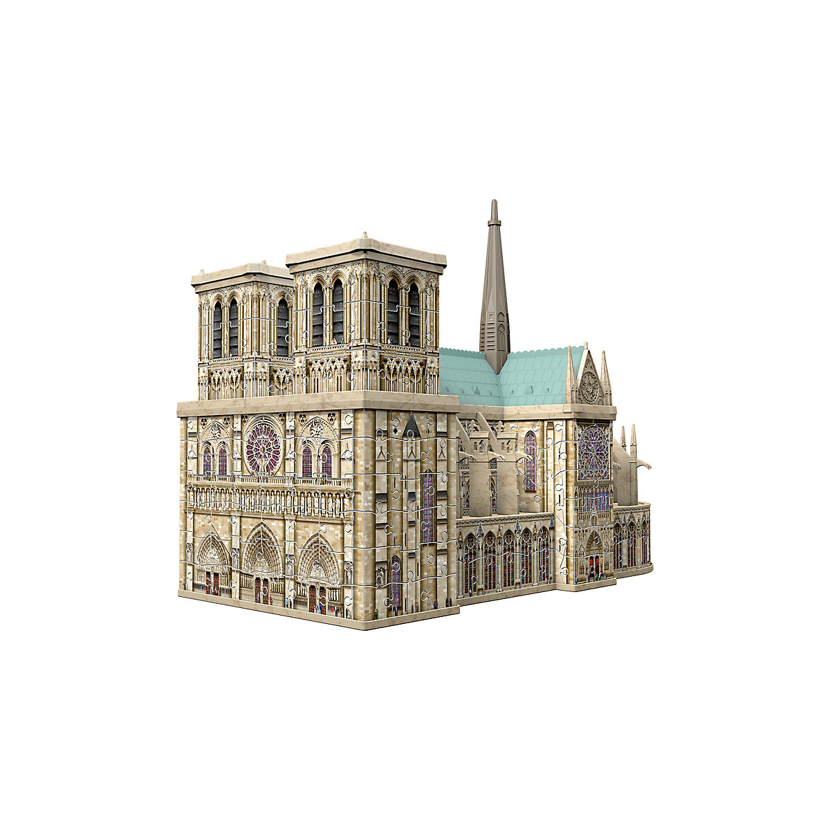 3D-Puzzle, 34x16x26 cm, 327 Teile, Notre Dame