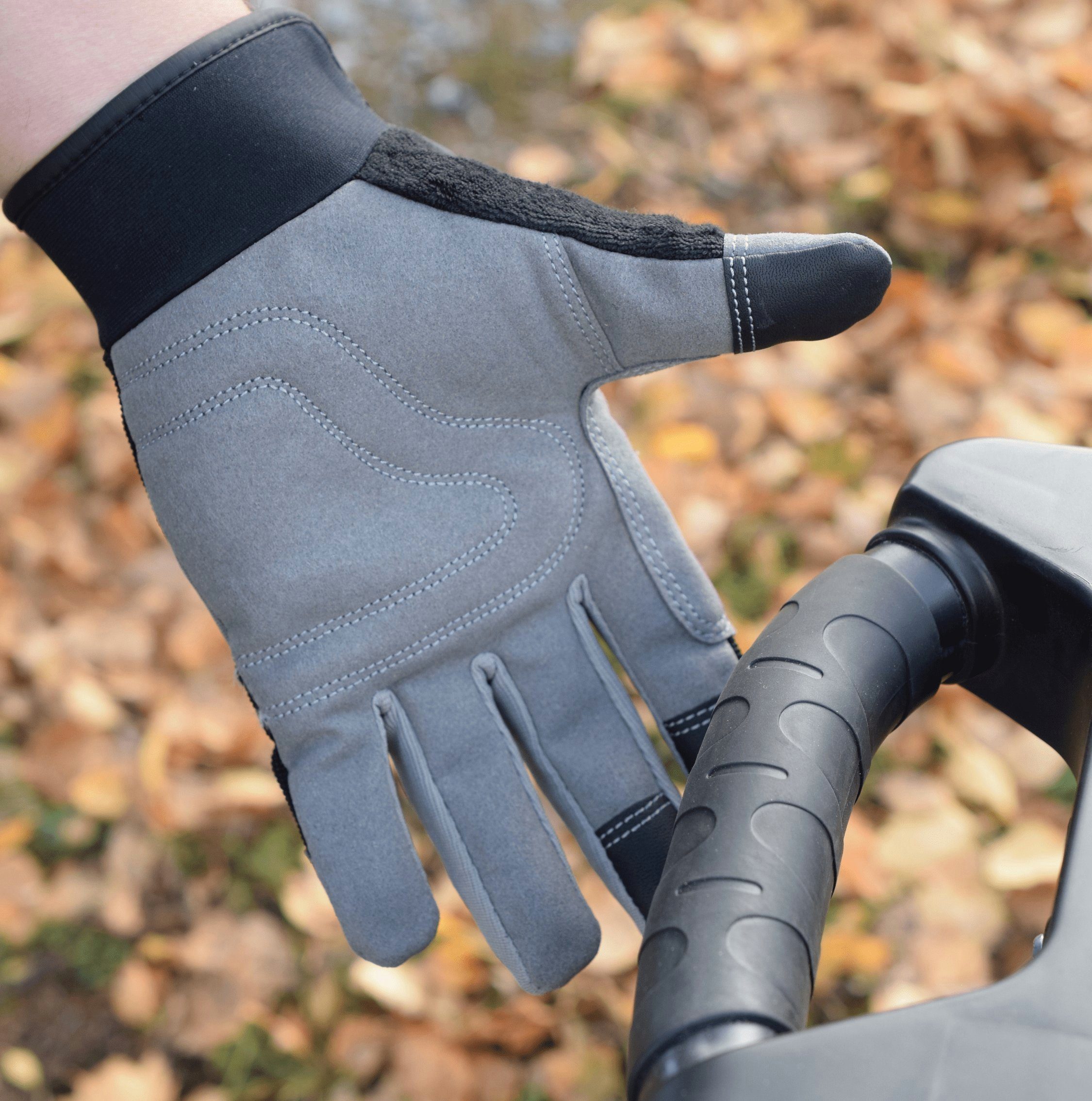 TECH-CRAFT Arbeitshandschuh-Set Arbeitshandschuh Strong Touch Gr. 9 2 Paar (2er Set) Touchscreen-Daumen und -Zeigefinger