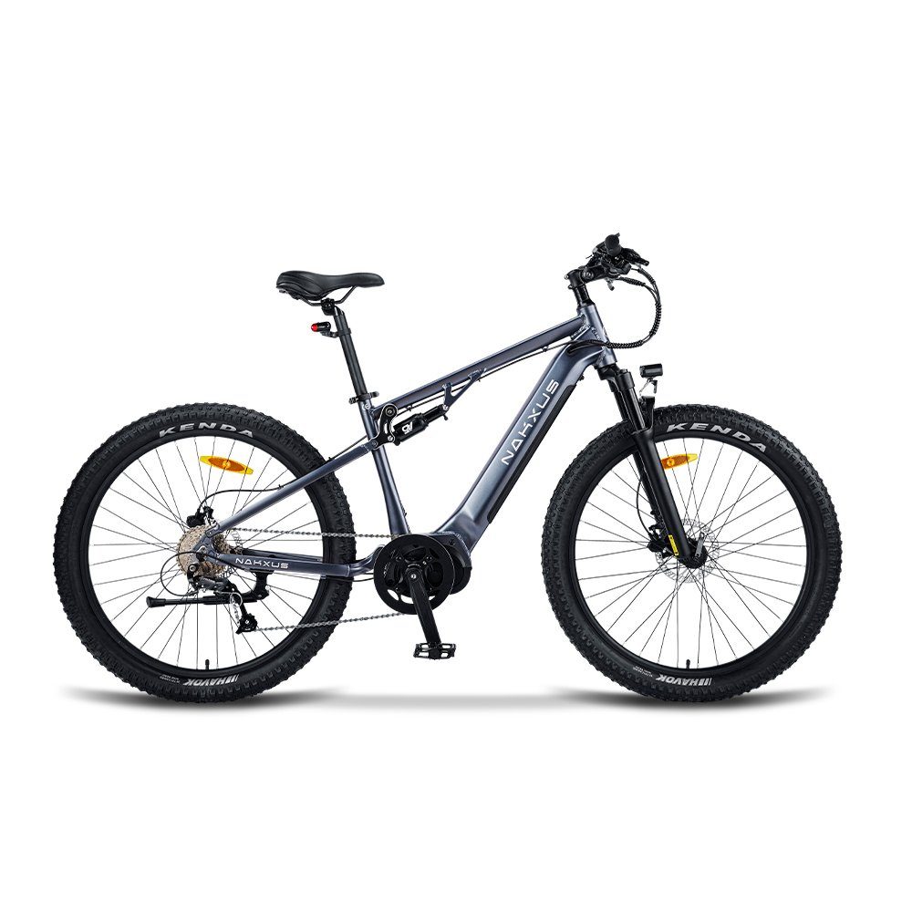 DOTMALL E-Bike nakxus Mittelmotor und breiten Reifen,9 Gang,36V 10.4AH 250W