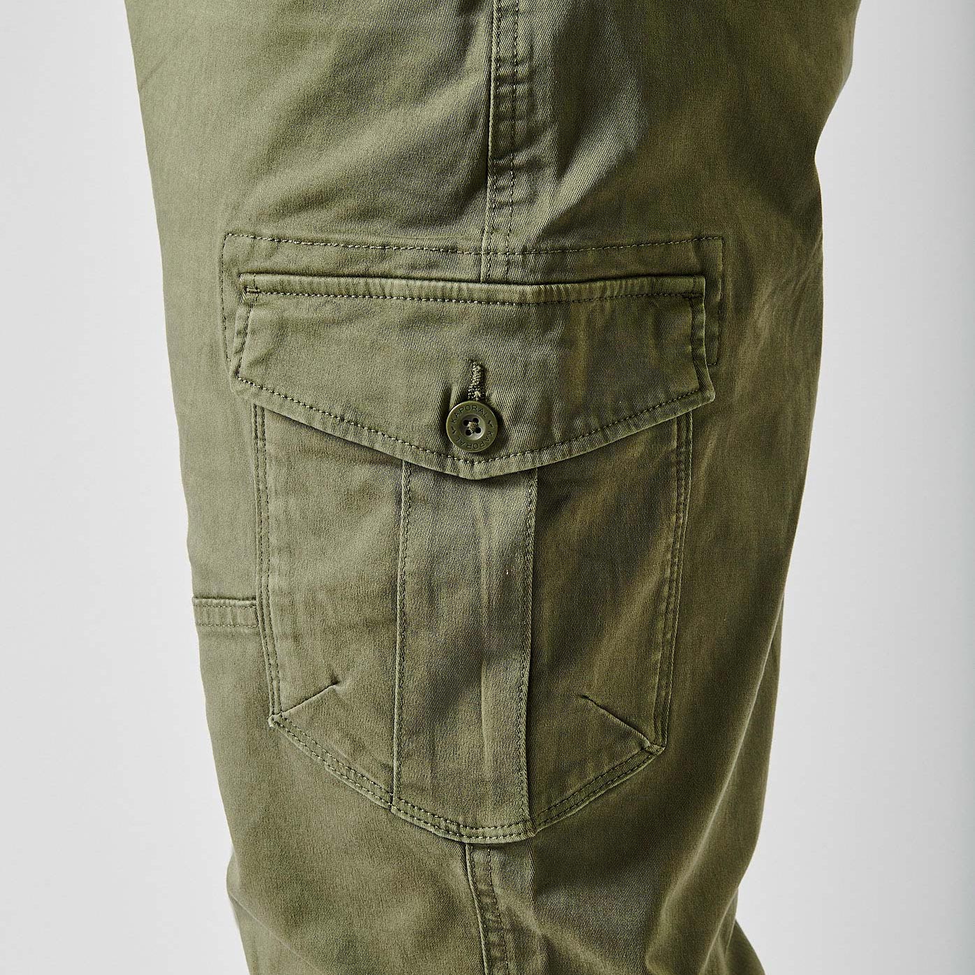 KALIS  Jean relaxed straight kaki homme