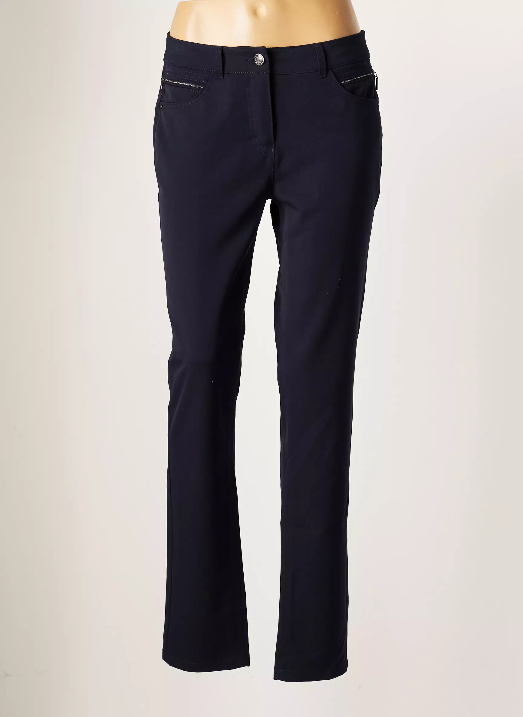 Brandtex Pantalons Slim Femme couleur bleu