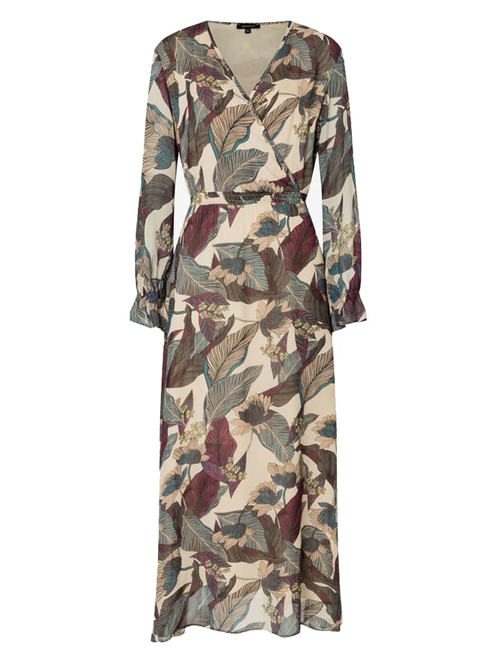 More & More Kleid in Beige/ Grün günstig kaufen