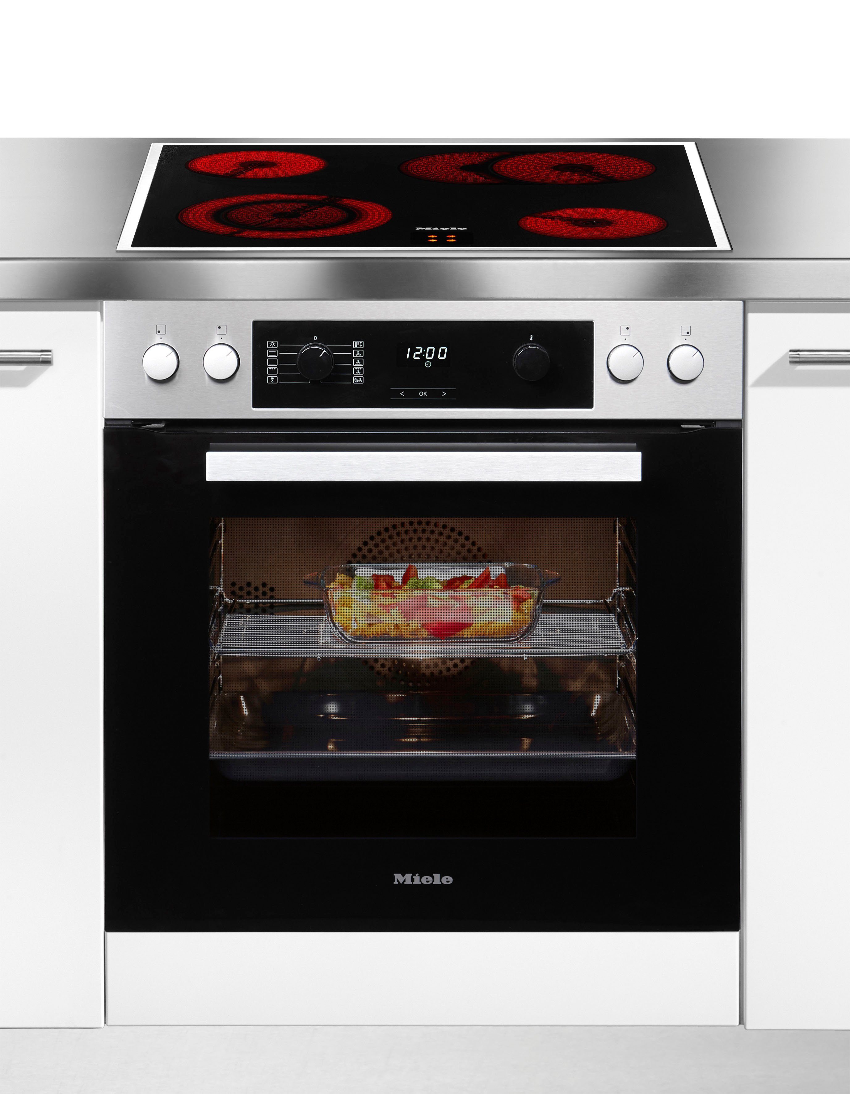 Miele Elektro-Herd-Set TwinSet Comfort H 2269-1 E mit KM 6003 LPT, mit Vollauszug