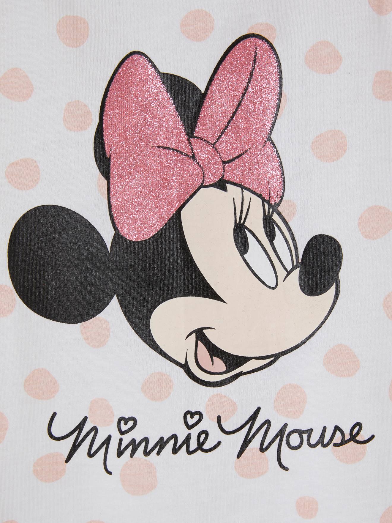 Minnie Kinder Sommerkleid Disney MINNIE MAUS - weiß bedruckt