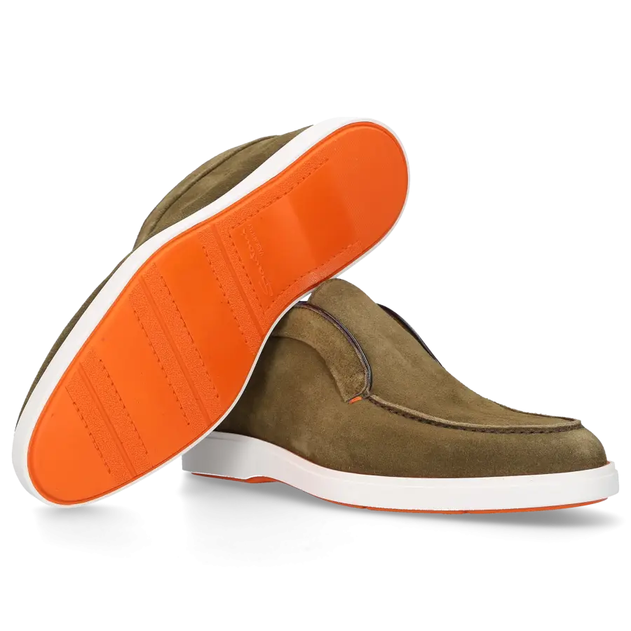 Santoni - Stiefeletten DESERT BOOT Veloursleder - grün