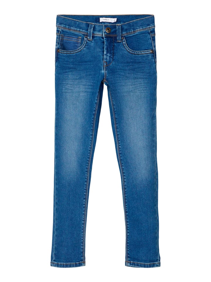 name it Jeans regular fit in medium blue denim günstig kaufen 164