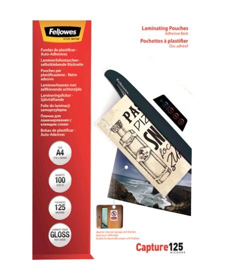 Fellowes Laminierfolien DIN A4 125 Mikron (2 x 125)