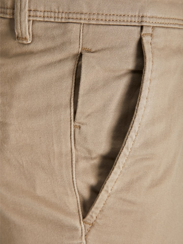 Jack & Jones Stoffhose / Chino JPSTMARCO JJBOWIE slim in Beige günstig kaufen