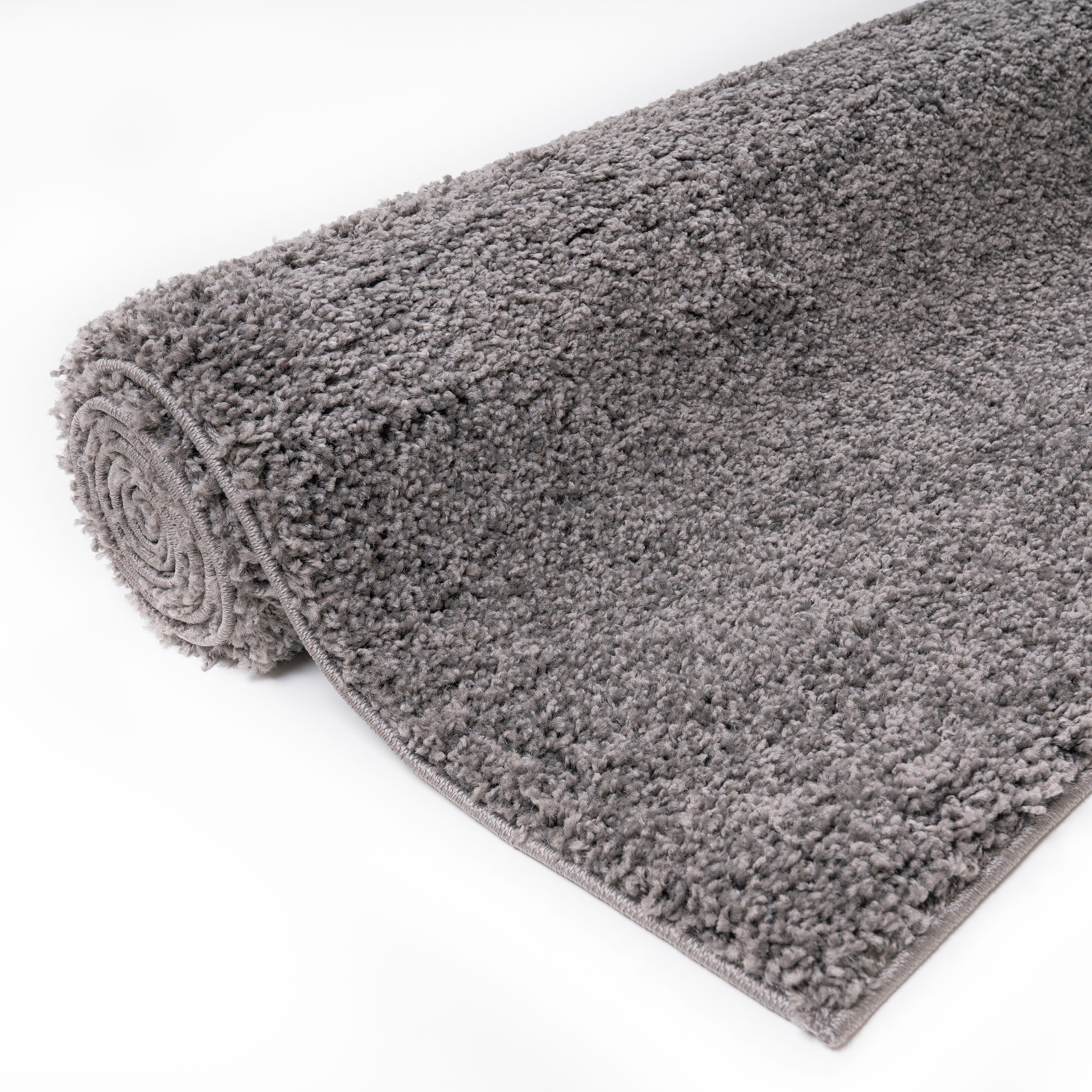 Läufer Shaggy 30, Home affaire, rechteckig, Höhe: 30 mm, Teppich-Läufer, Brücke, Uni-Farben, besonders weich und kuschelig