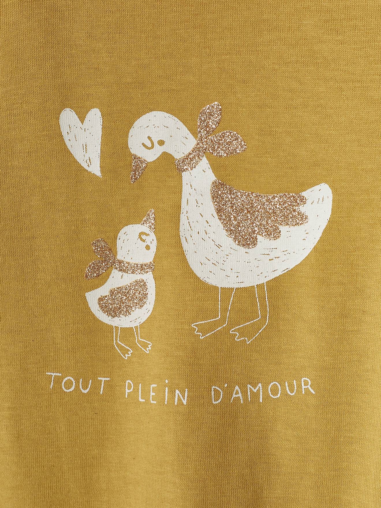 Lot de 2 T-shirts basics bébé manches longues jaune pâle