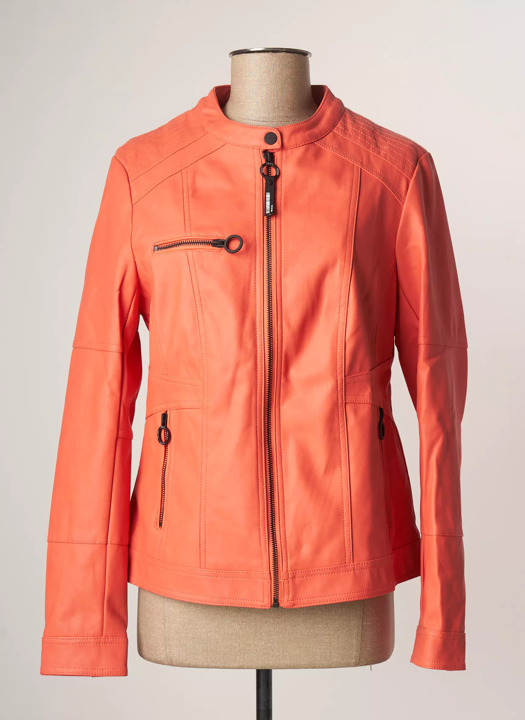 Cecil Vestesimilicuir Femme couleur orange