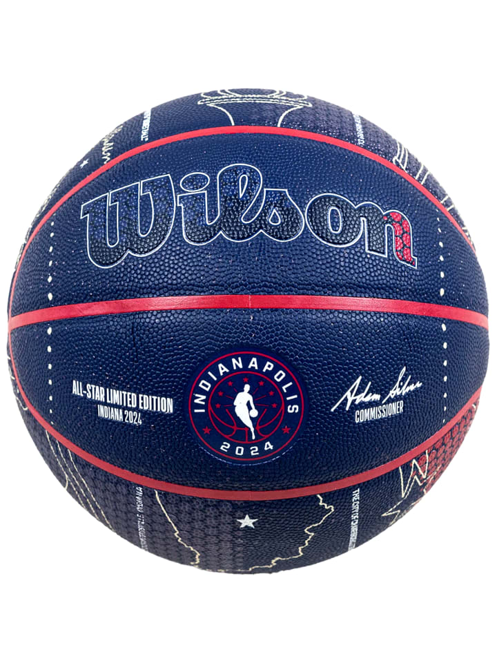 Wilson Wilson NBA All-Star 2024 Indianapolis Collector Ball in Dunkelblau günstig kaufen 7