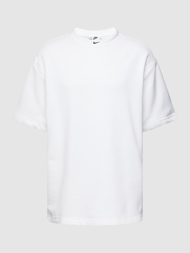 T-Shirt mit Label-Stitching Modell 'CIRCA' in weiß