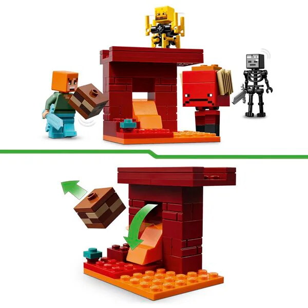 LEGO Minecraft 21266 Laavataistelu Manala-alueella
