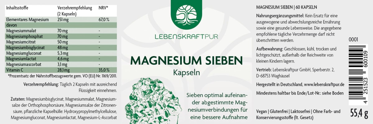 Magnesium Sieben 60St., 55,4 g