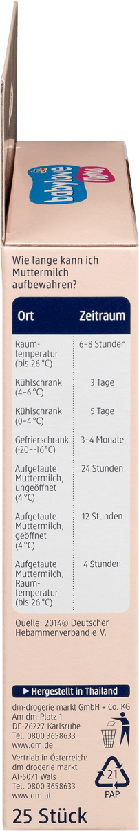 Muttermilchbeutel, 25 St