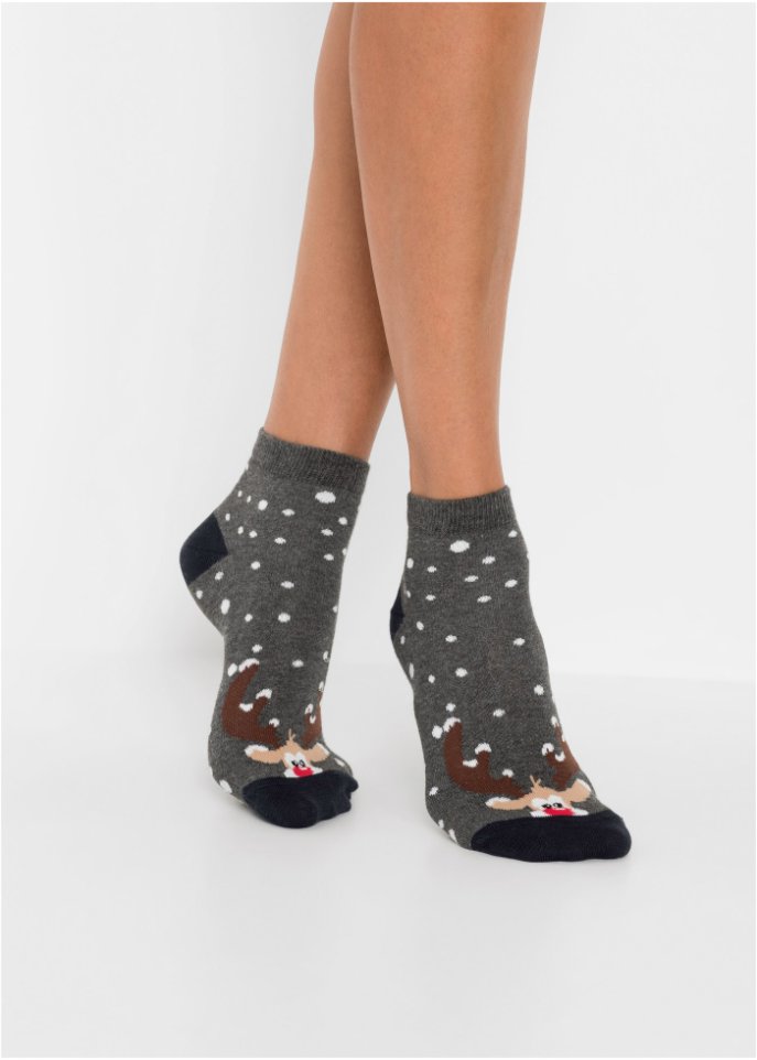 Kurzsocken Weihnachten (6er Pack) mit Bio Baumwolle