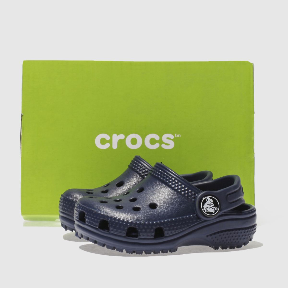 Crocs marinblå klassiska träskor för småbarn