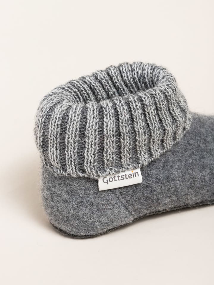 Gottstein Hausschuh Alpine Boot FE in grau günstig kaufen
