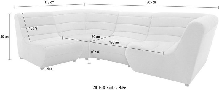 DOMO collection Loungesofa Soleil, Speziell für Outdoor, witterungsbeständig, incl. Schutzhülle