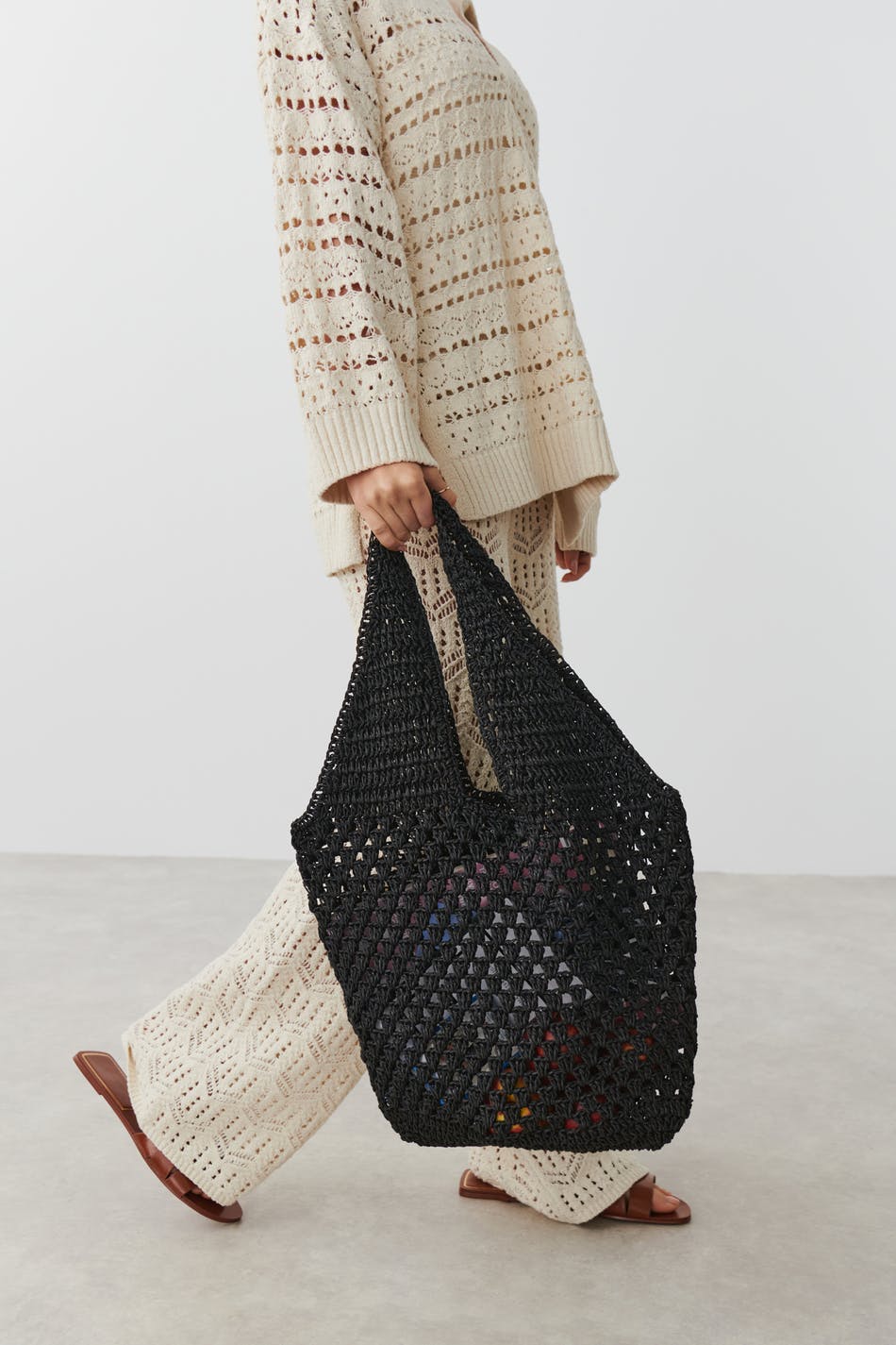 Raffia shopper