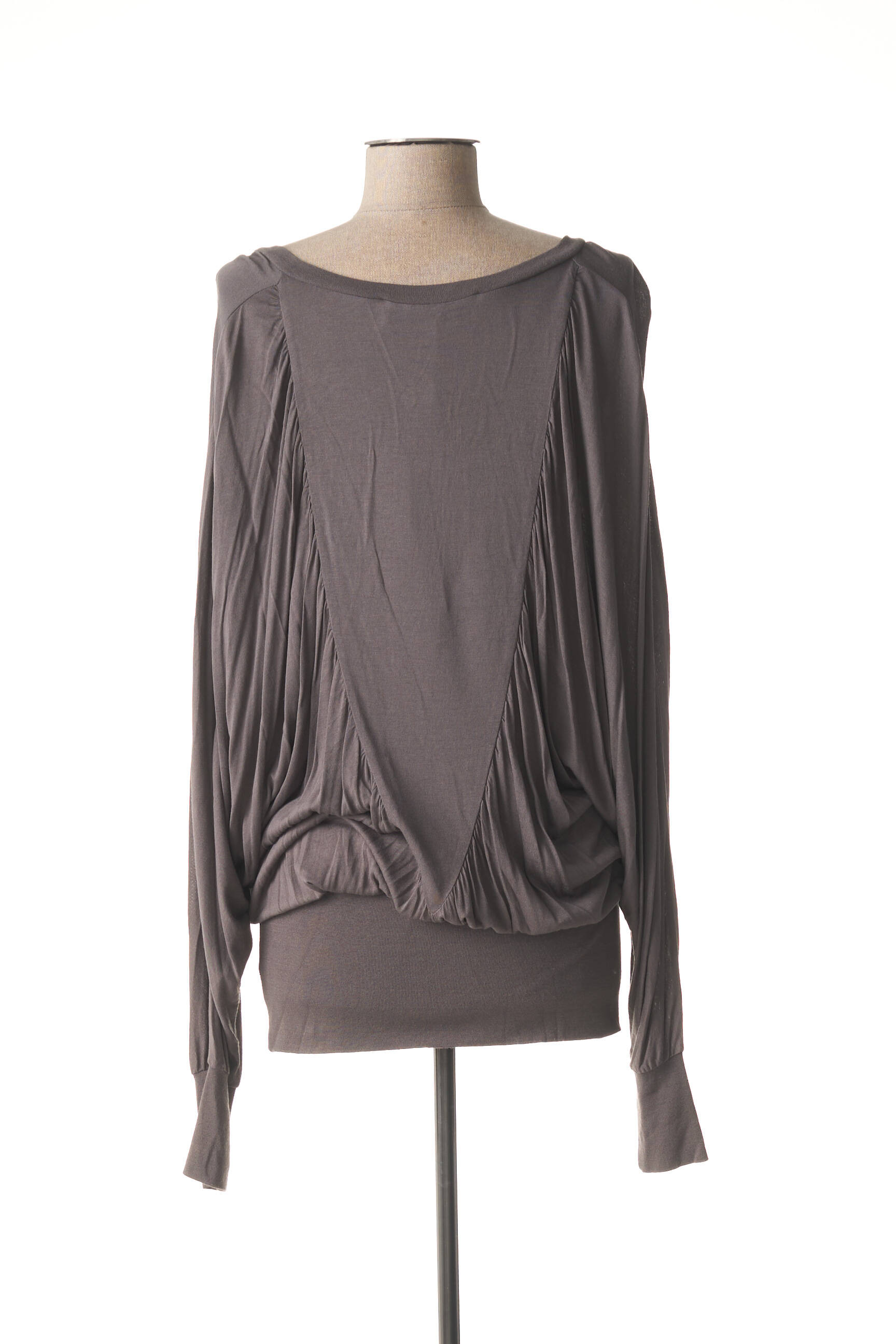 Designers Remix Collection Tuniquemanchelongue Femme couleur gris