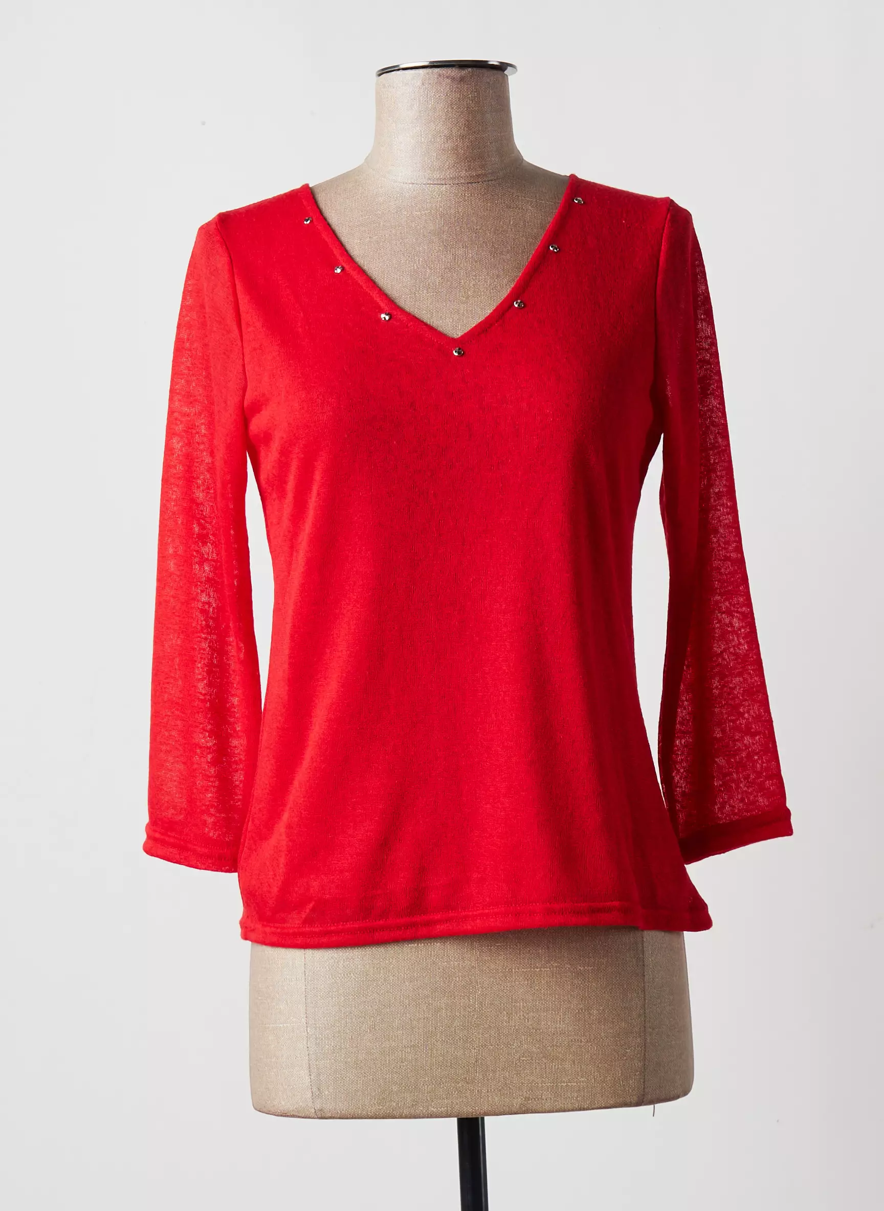 Multiples Tshirts Femme couleur rouge