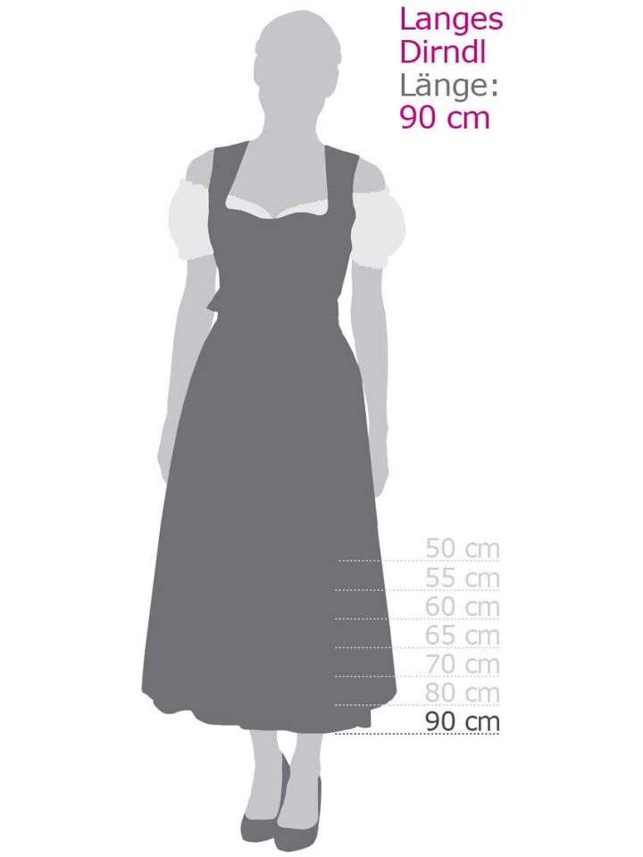Nübler Dirndl lang Thea in Oliv günstig kaufen