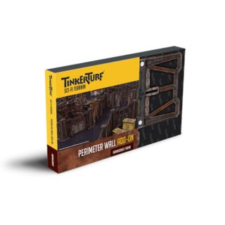 TinkerTurf Sci-Fi - Perimeter Wall - Abandoned Theme