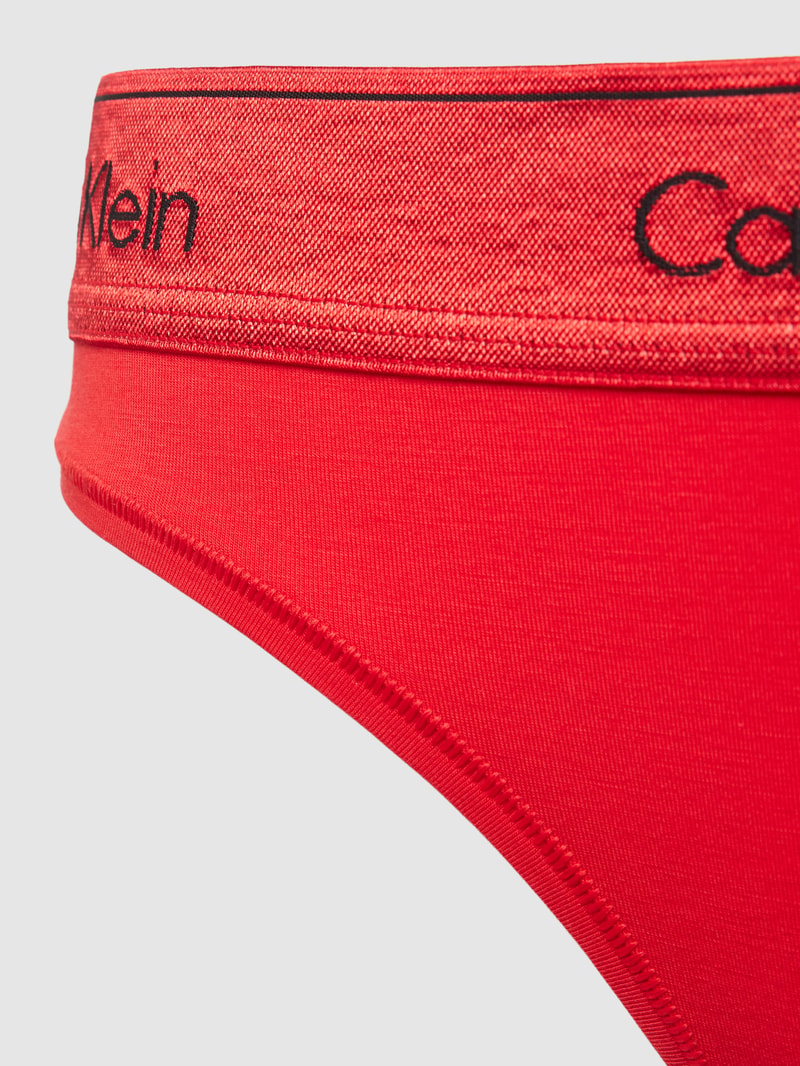 String mit elastischem Label-Bund Modell 'HOLIDAY' in rot