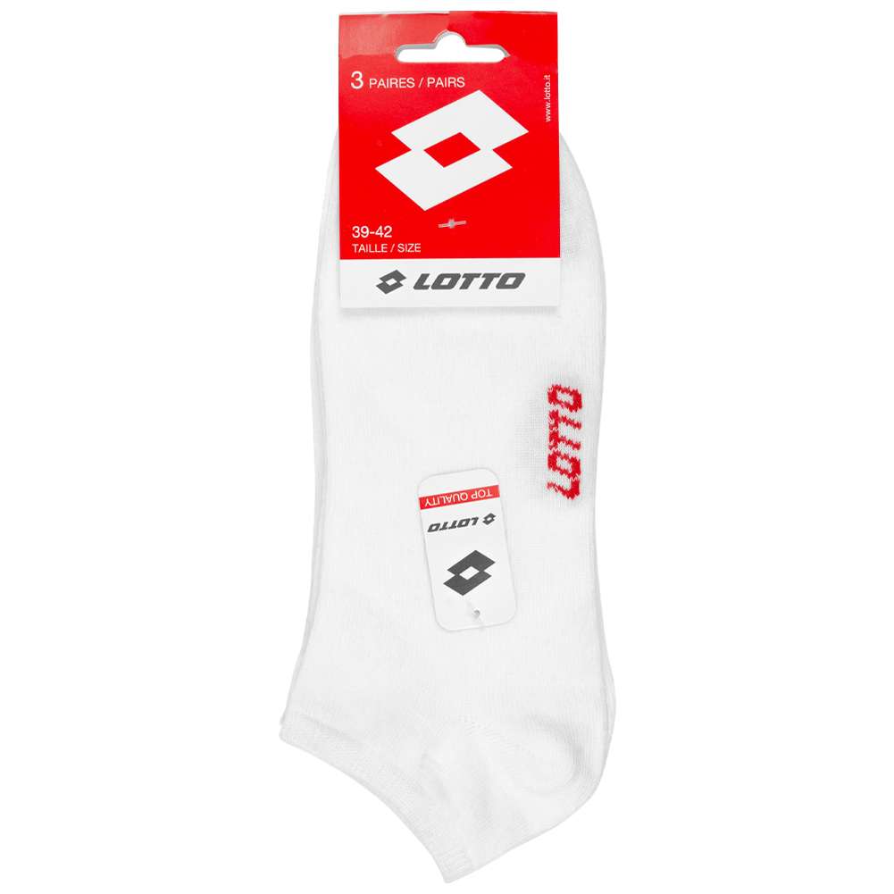Lotto Sneakersocken 3 Paar weiß