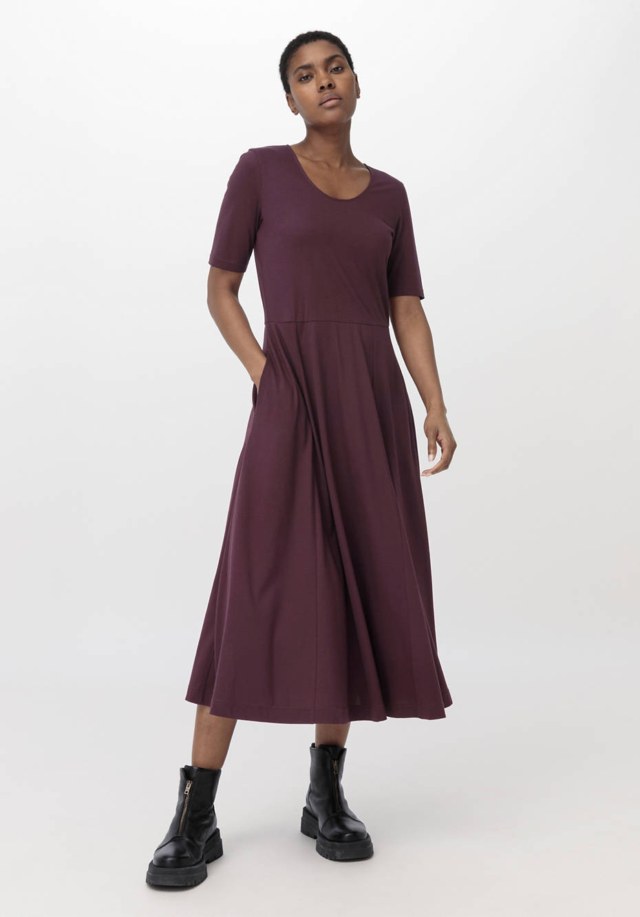 Midi-Kleid aus reiner Bio-Baumwolle