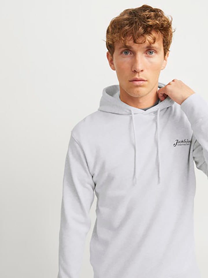 Jack & Jones Hoodie in Grau günstig kaufen