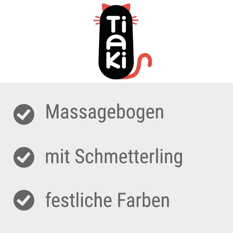 TIAKI Xmas Katzenmassagestation mit Schmetterling
