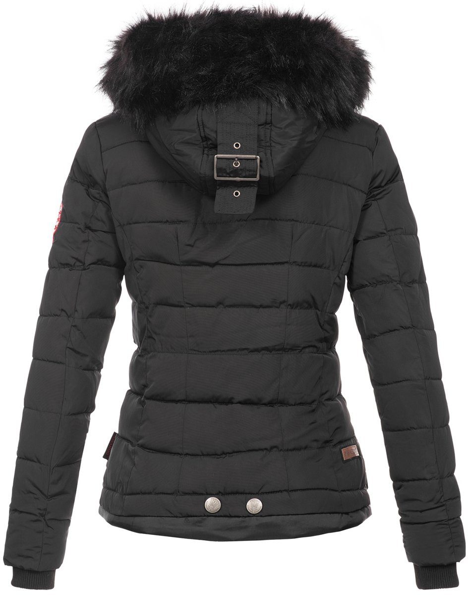 Navahoo Steppjacke Chloe hochwertige Winterjacke mit abnehmbarer Kapuze