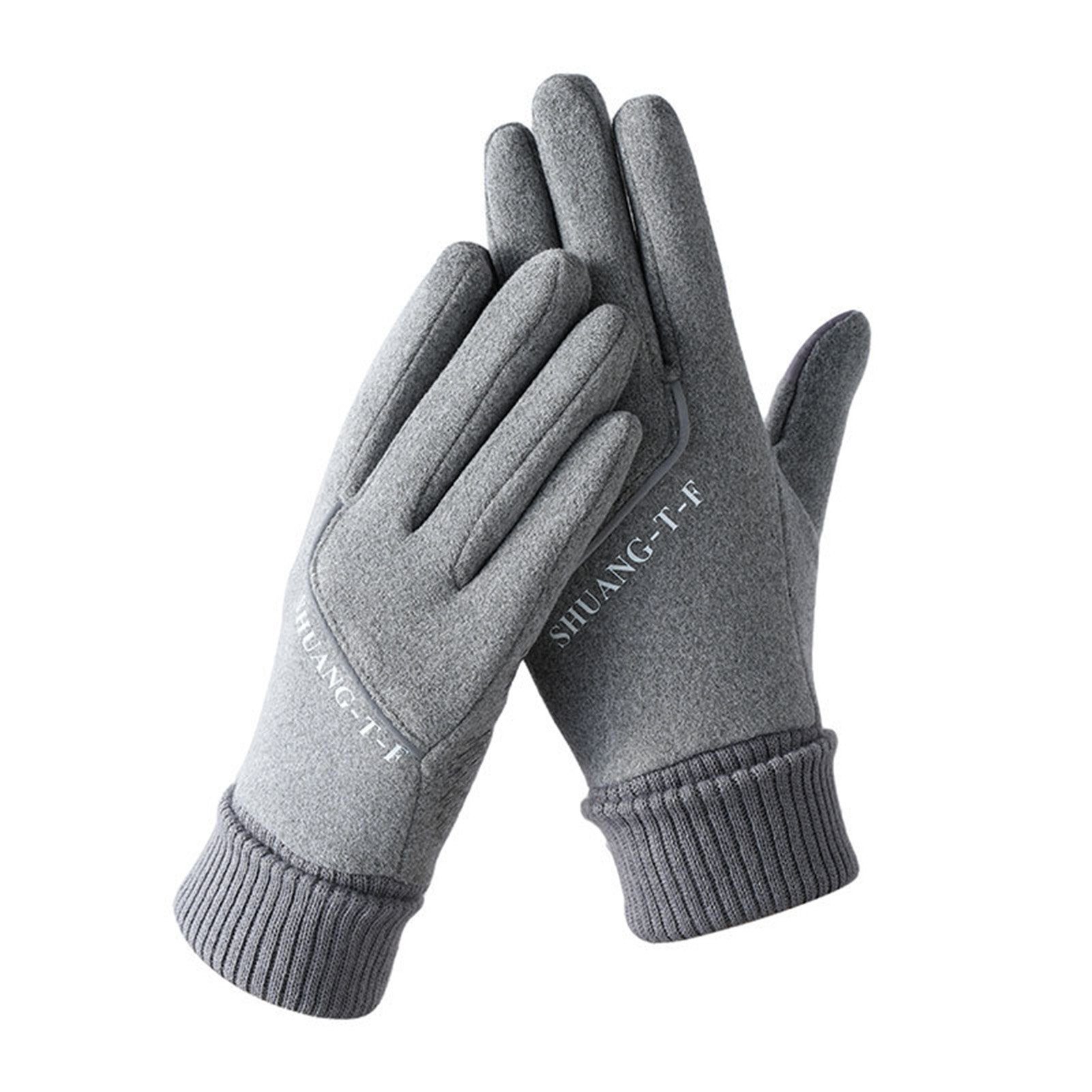 farfi Skihandschuhe 1 Paar Touchscreen Winter warme Handschuhe Anti-Rutsch-Vollfinger (1 Paar Winterhandschuhe)