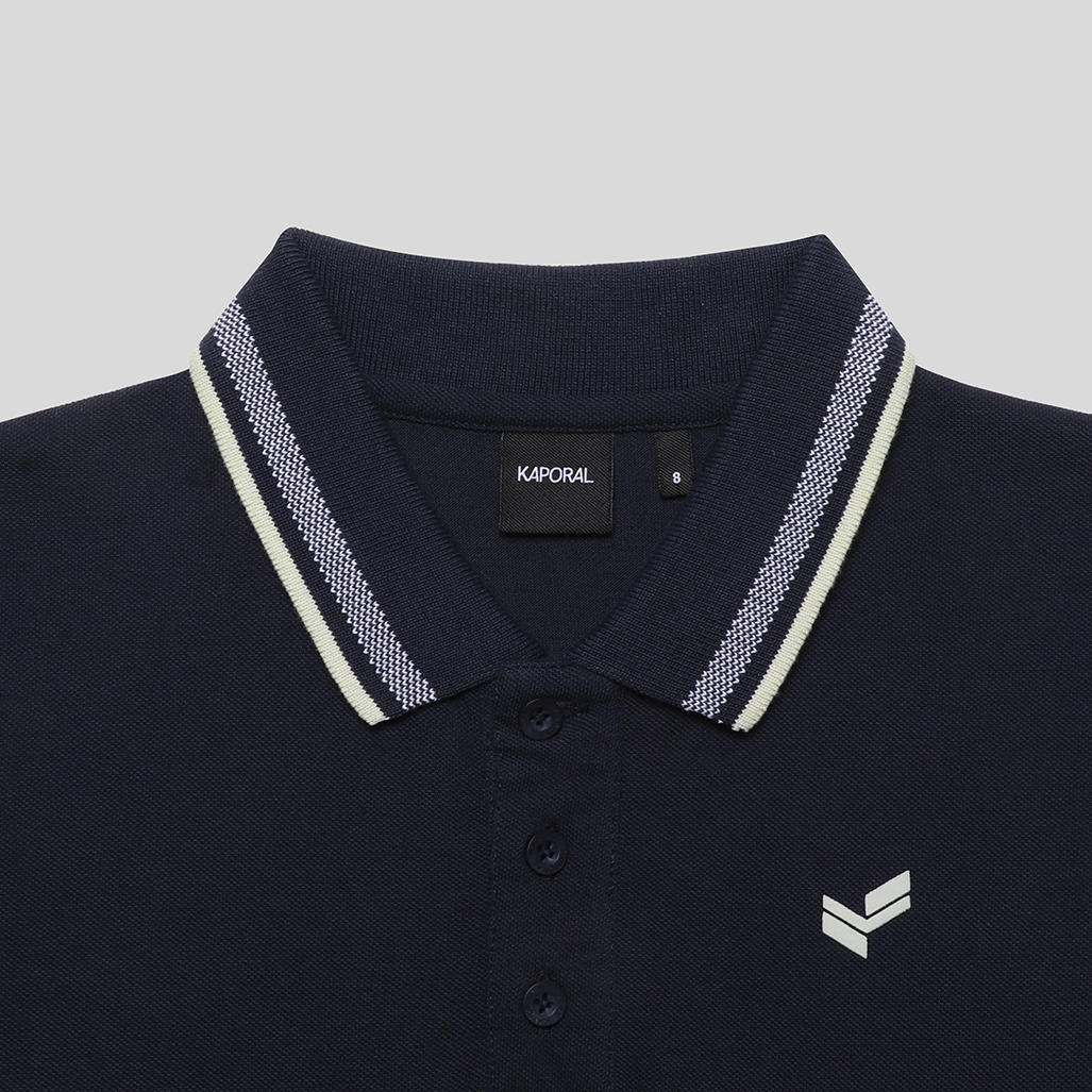 OSLO   Polo bleu garçon en 100% coton