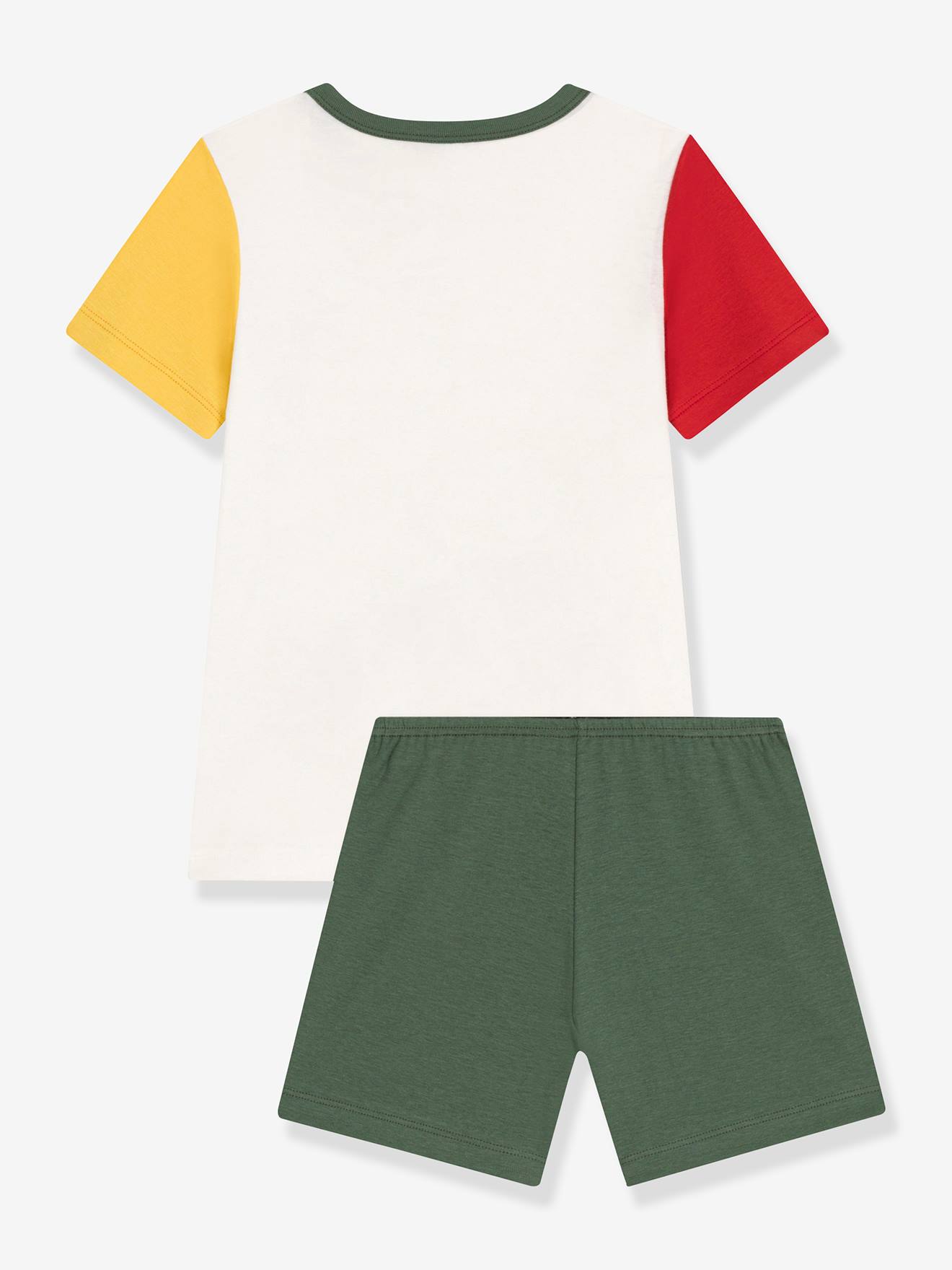 Petit Bateau Jungen Sommer-Schlafanzug PETIT BATEAU - weiß bedruckt