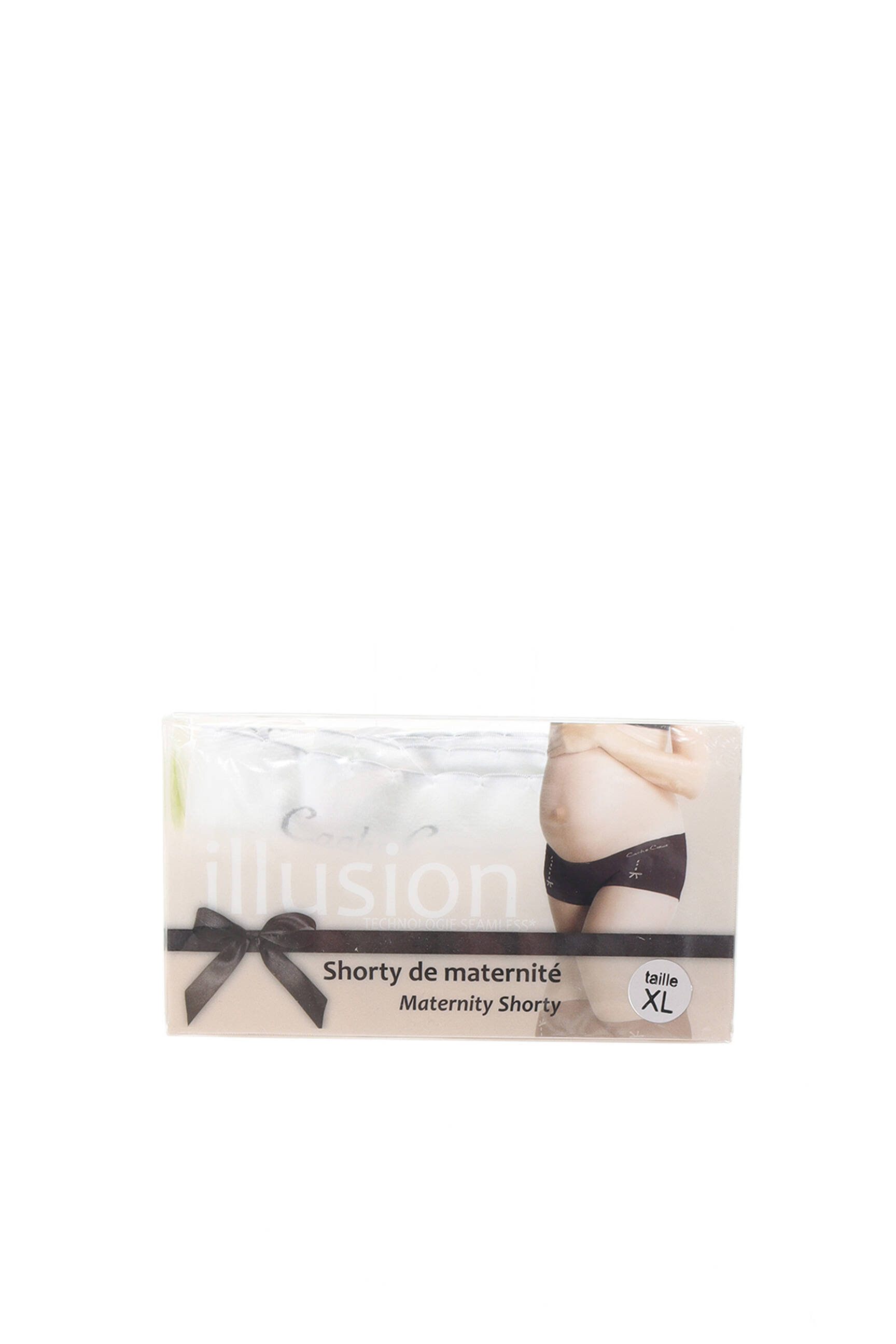 Cache Coeur Lingerie Maternite Femme couleur beige