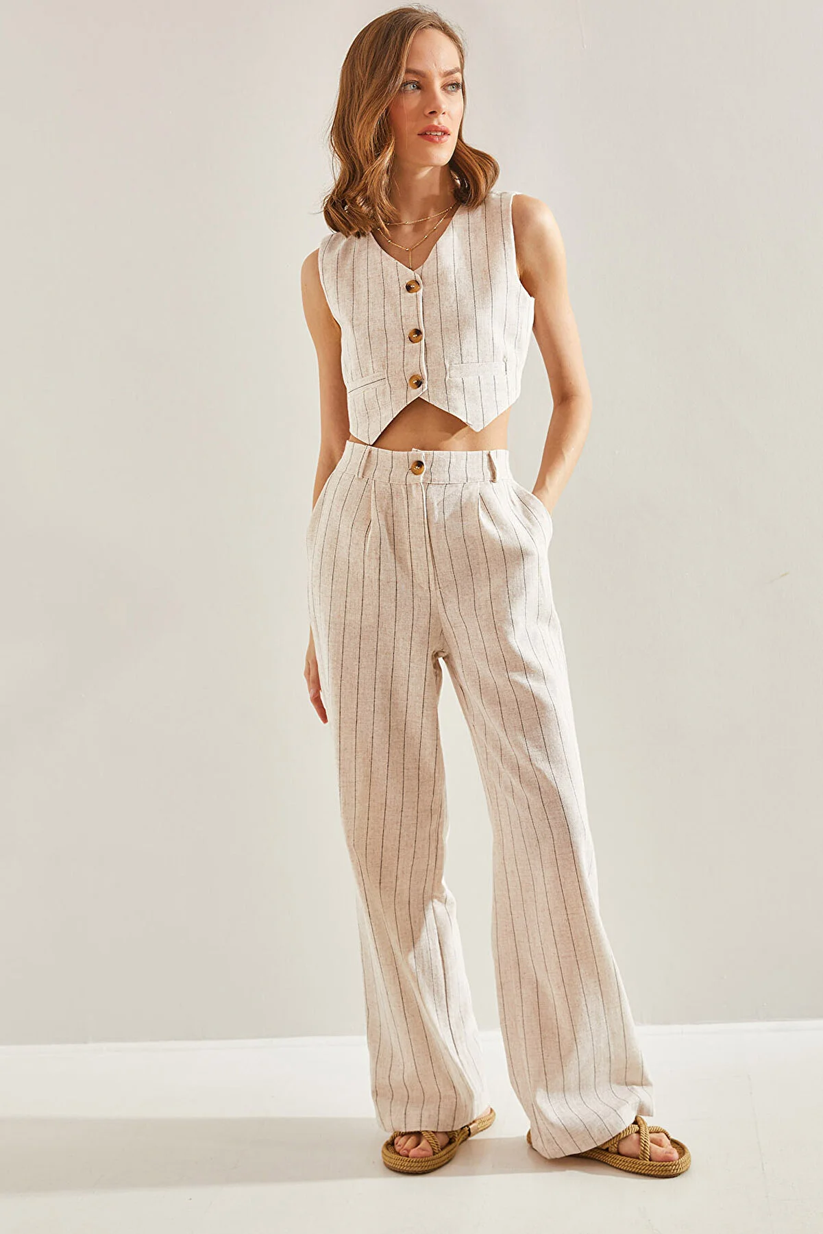 Bianco Lucci  Zweiteiler - Grau - Regular Fit
