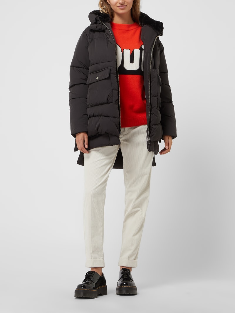 Steppjacke mit Pattentaschen Modell 'LYNDON' in schwarz