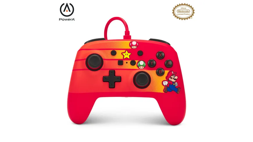 PowerA Enhanced Wired Controller für Nintendo Switch – Speedster Mario